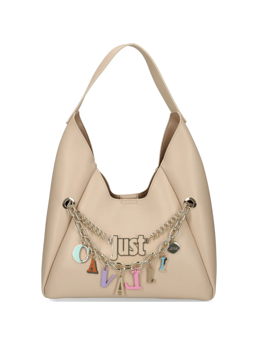 Just Cavalli chain-charm shoulder bag - Toni neutri
