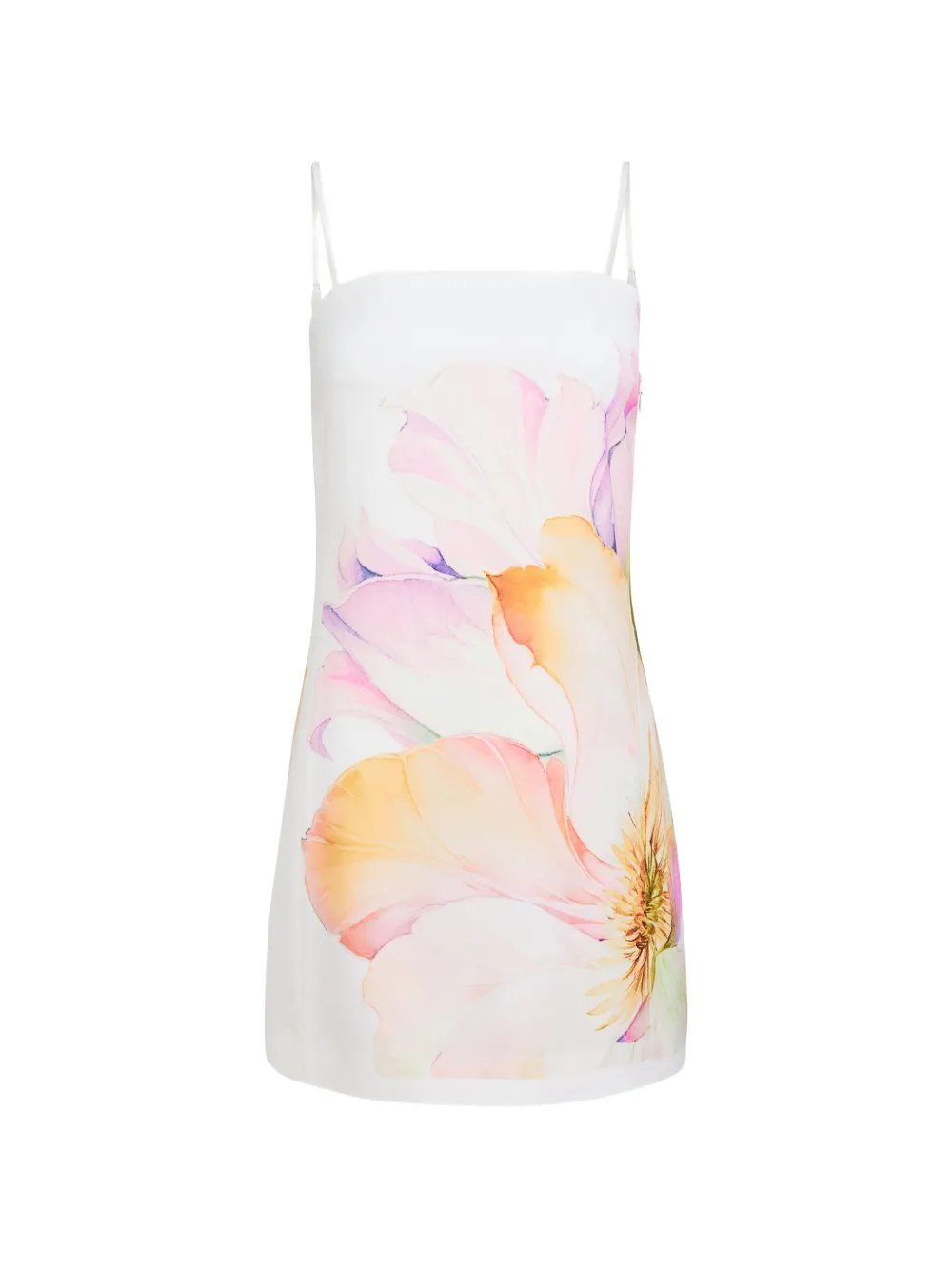 Toccin Rowyn floral-print shift mini dress - Bianco