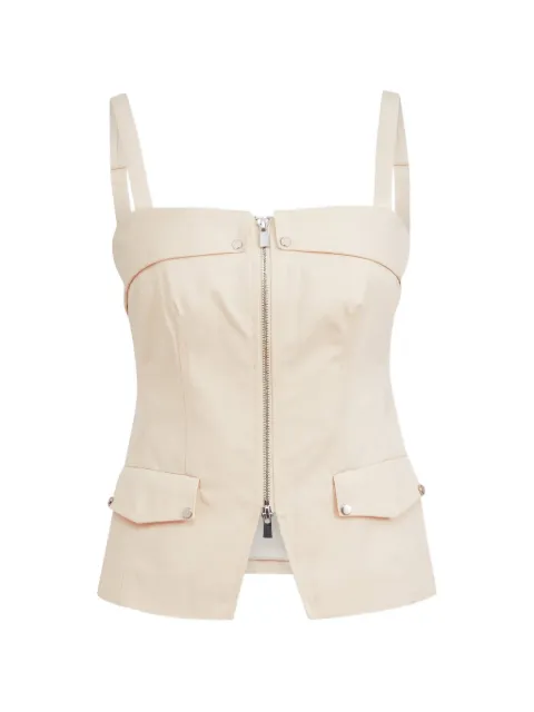 Toccin Jayden front-zip cotton top