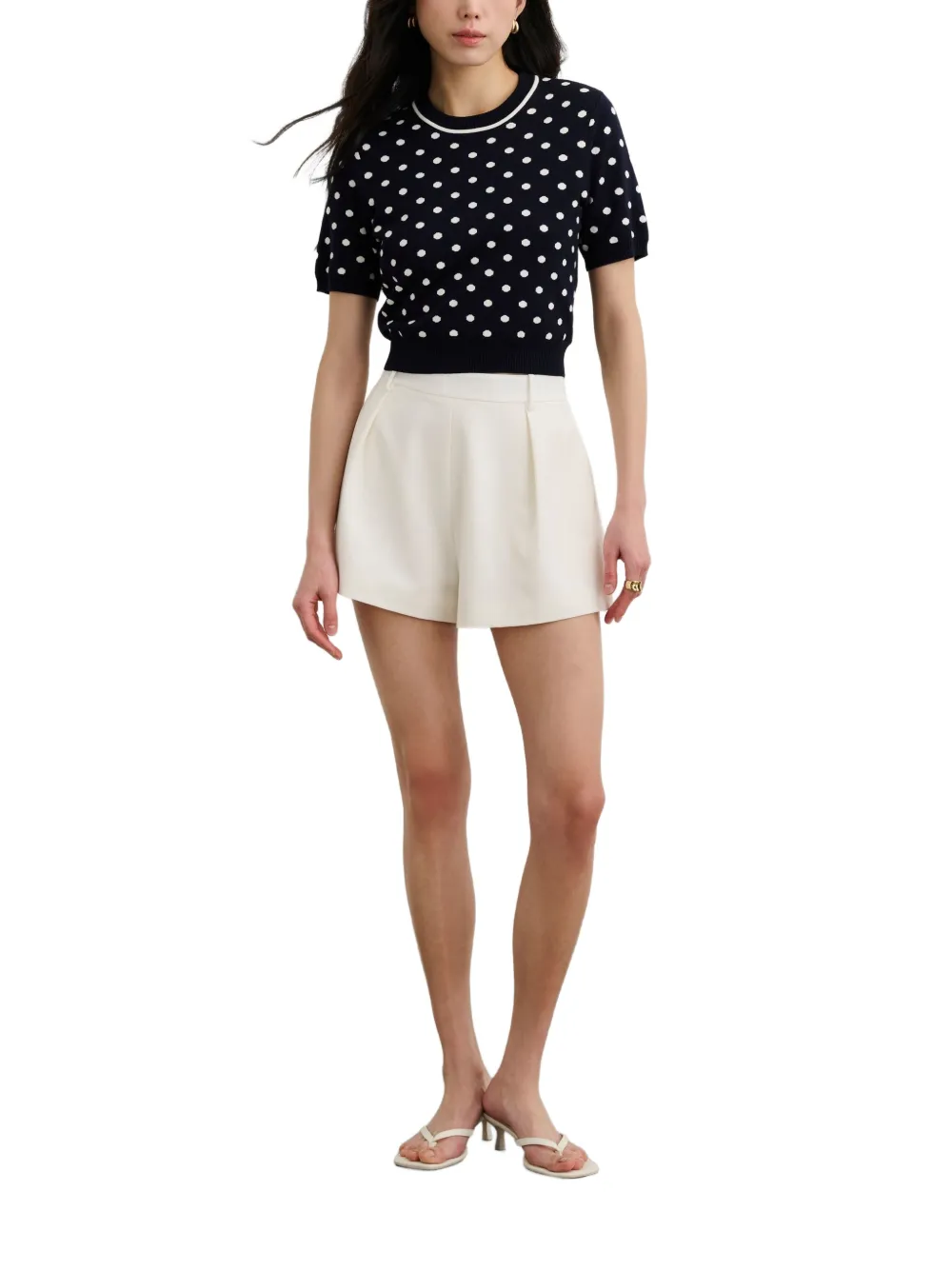  Toccin Savannah Pleated Trouser Shorts - Neutrals 
