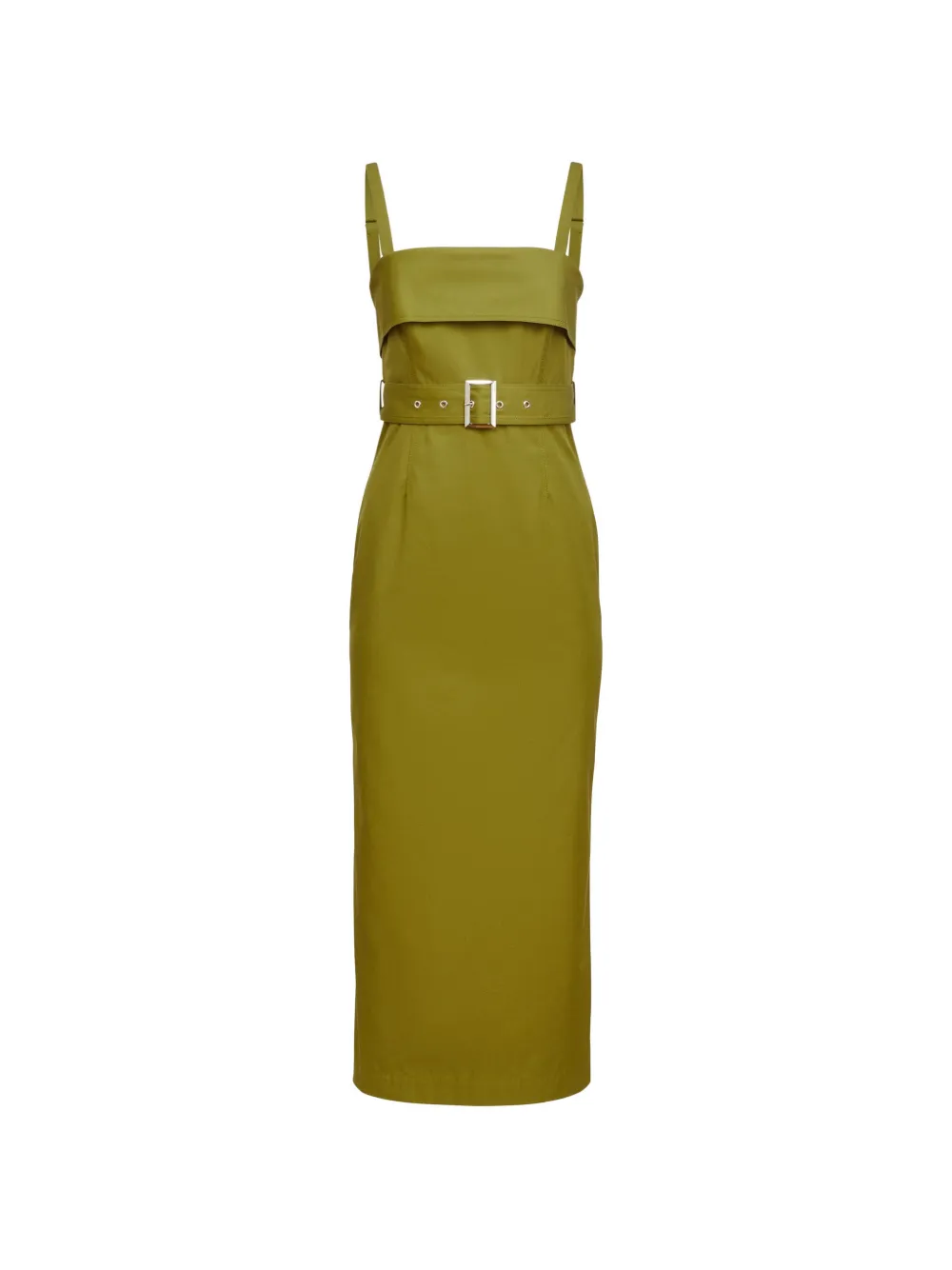 Toccin Theodora belted midi dress - Verde