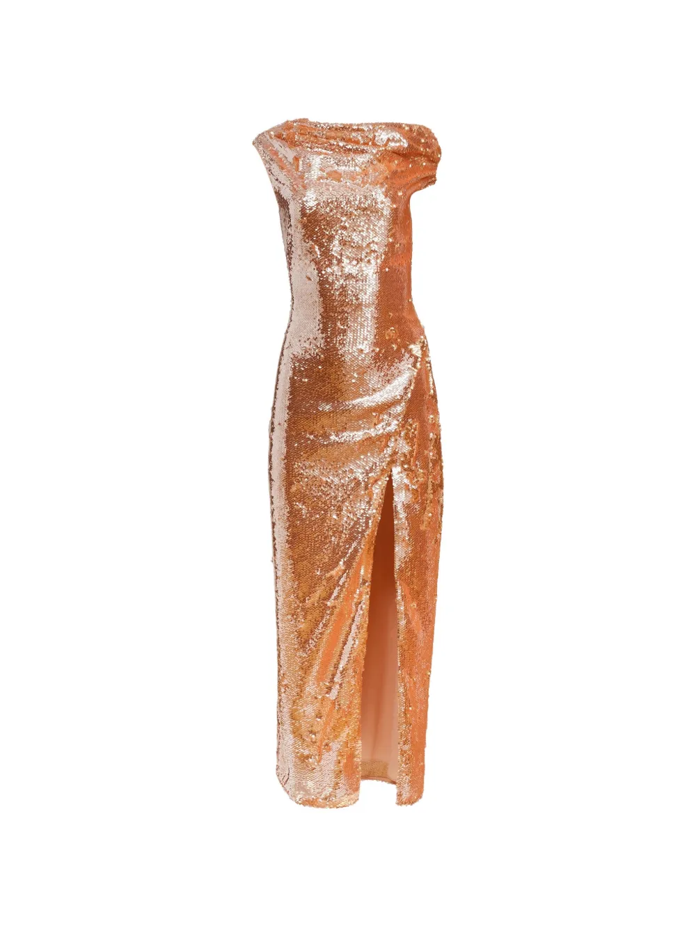 gold dress polyvore Women's Serelune Sequin Maxi Dress Champagne S/M/L/Customize MEAN BLVD Champagne / M