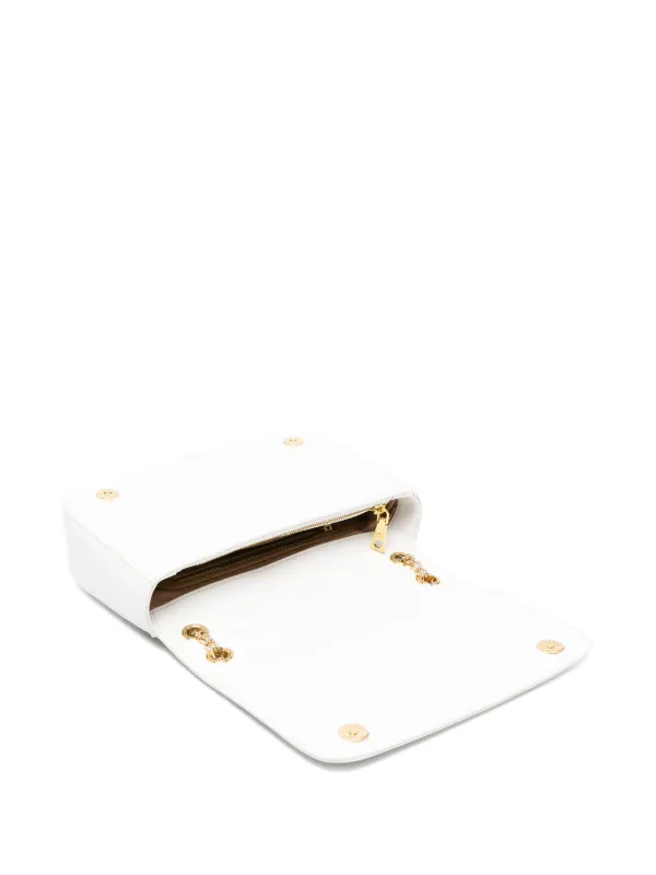 Love Moschino heart-perforated Cross Body Bag | White | FARFETCH