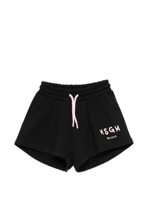 MSGM Kids logo-print drawstring shorts