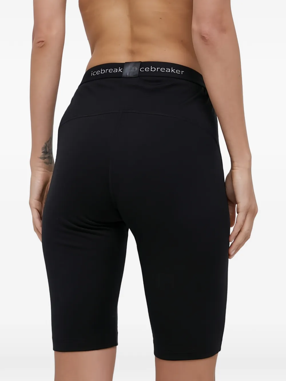 icebreaker Shorts met logoband Zwart
