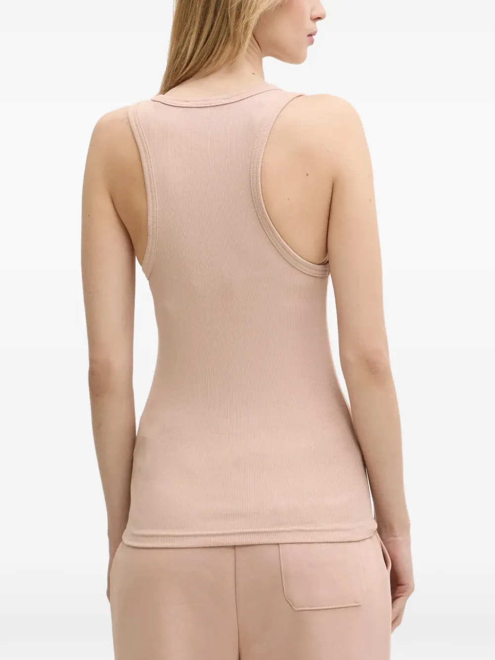 Iceberg Ribgebreide top met print Roze