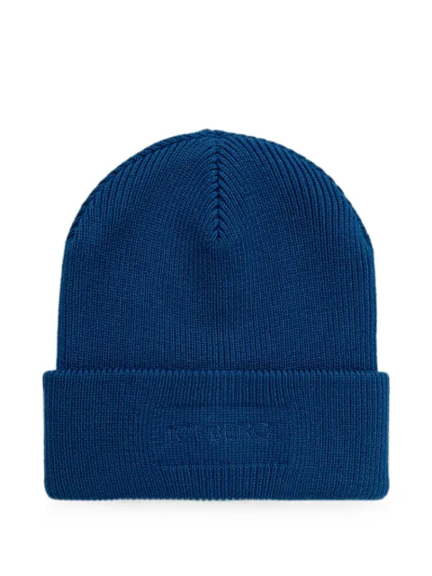 Iceberg logo-embroidered beanie hat