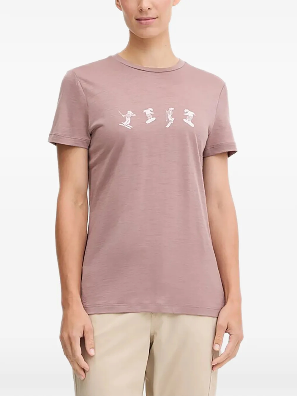 icebreaker graphic-print T-shirt - Rosa