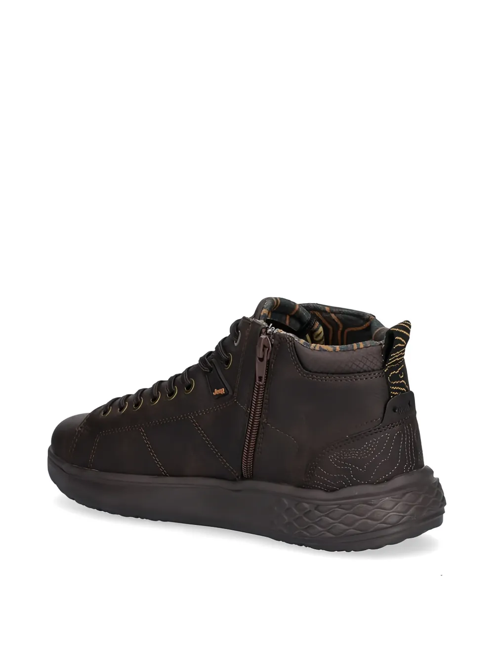 JEEP Sneakers met rits Bruin