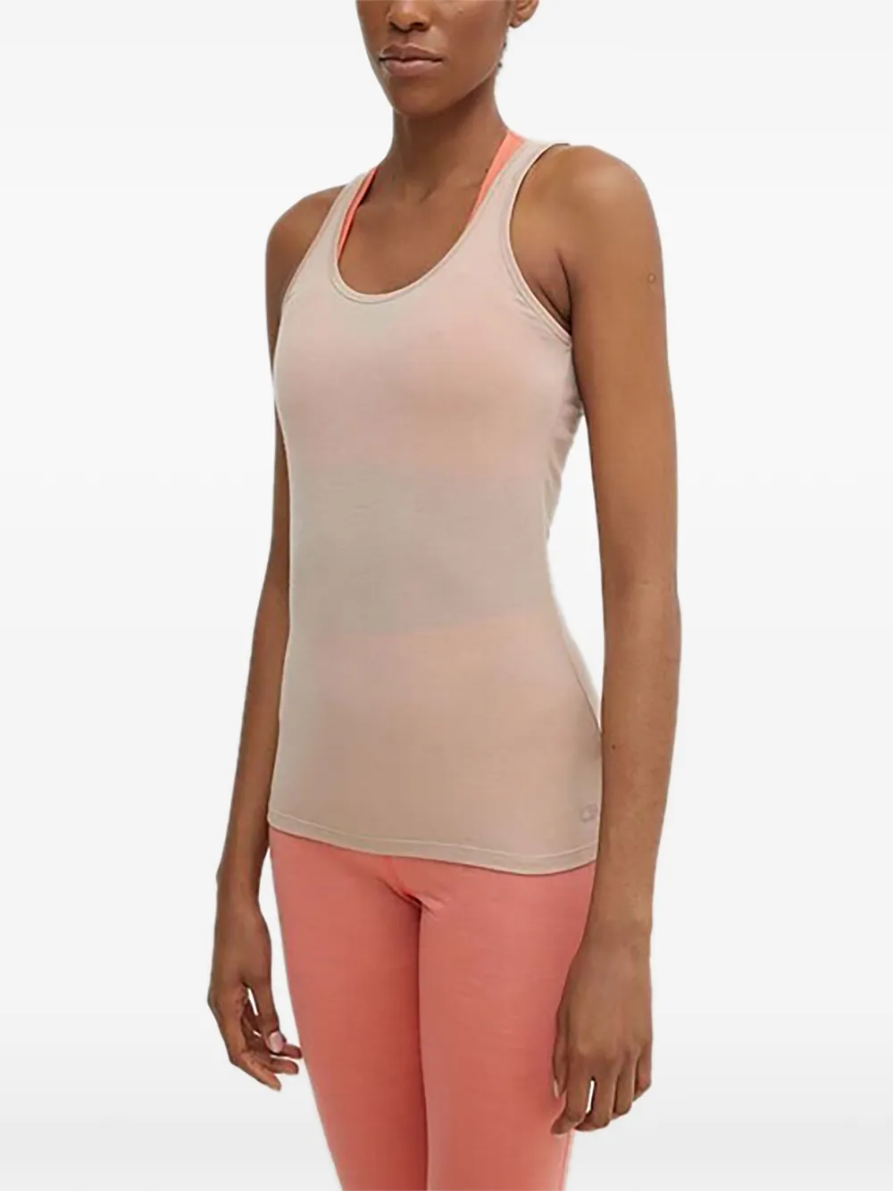 icebreaker logo-embossed tank top - Toni neutri