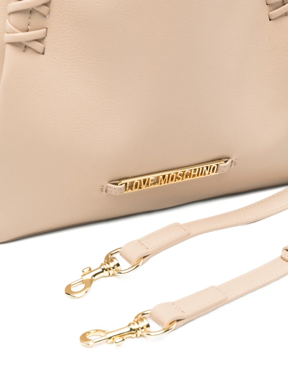 Love Moschino Shopper met logo Beige