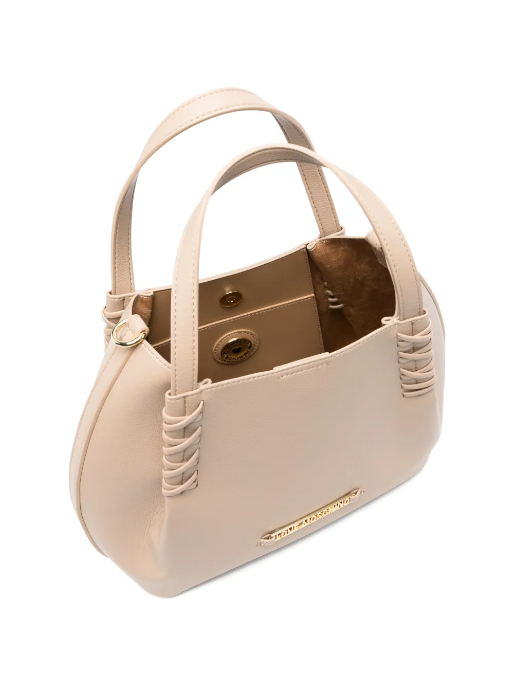 Love Moschino Shopper met logo Beige