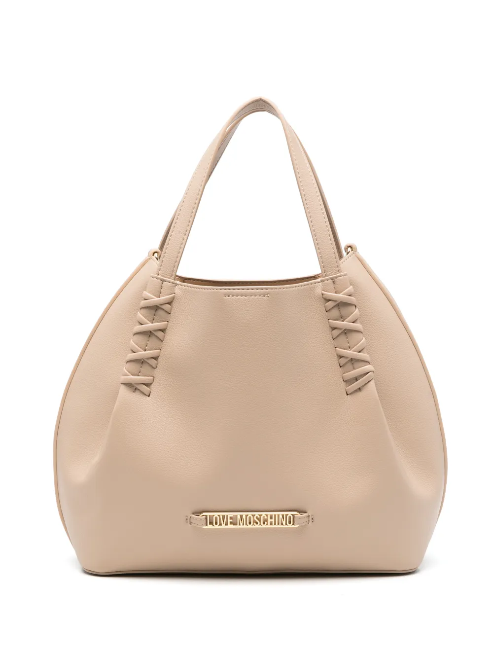 Love Moschino logo-detail tote bag - Toni neutri