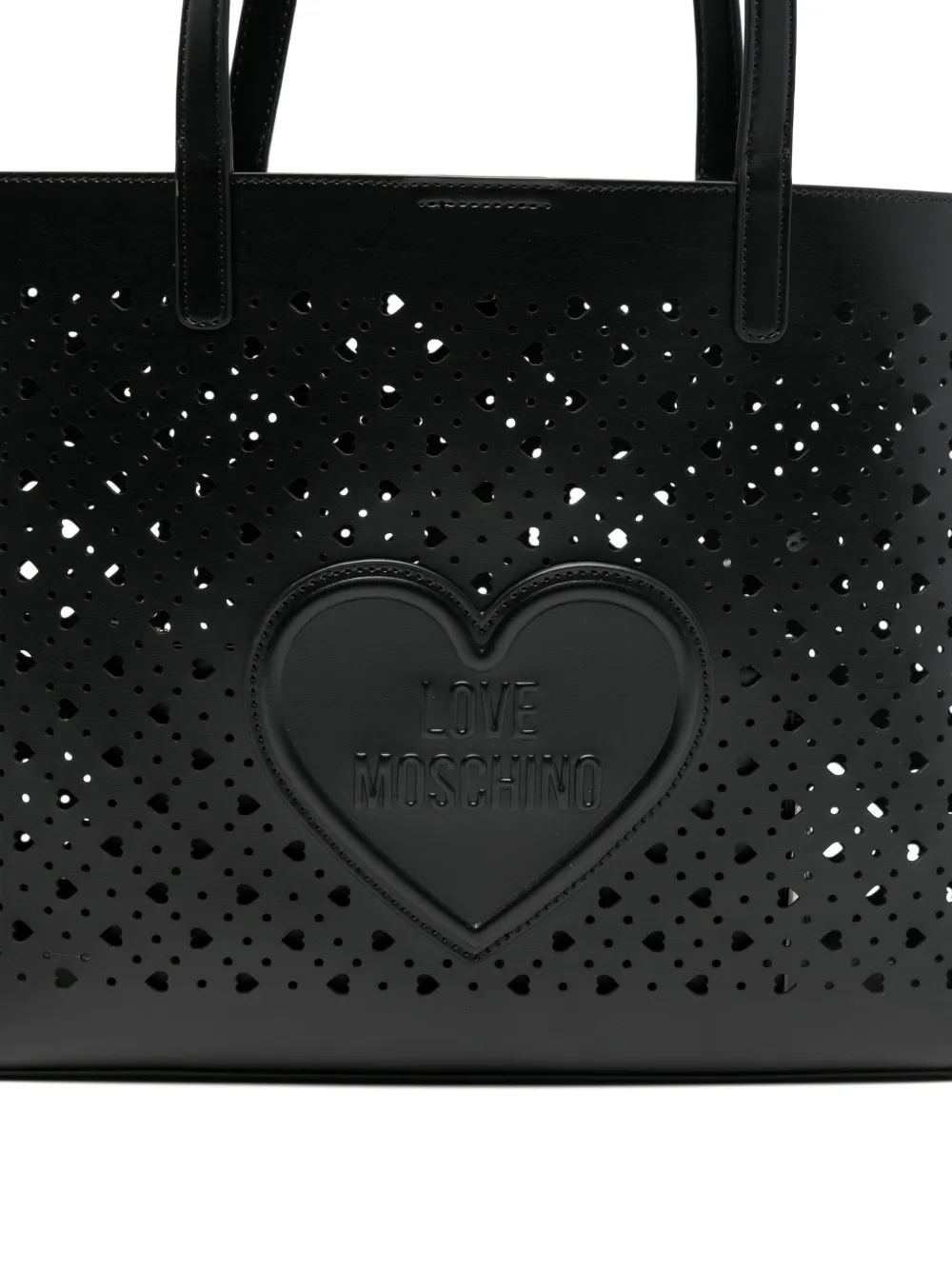 Love Moschino Uitgesneden shopper Zwart