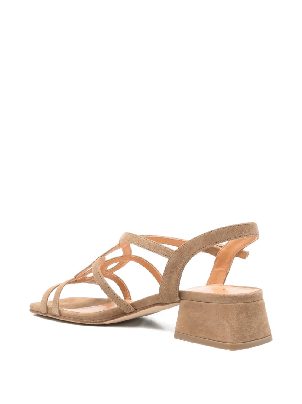 Julie Dee crisscross-strap sandals Beige