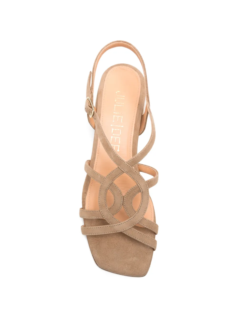 Julie Dee crisscross-strap sandals Beige
