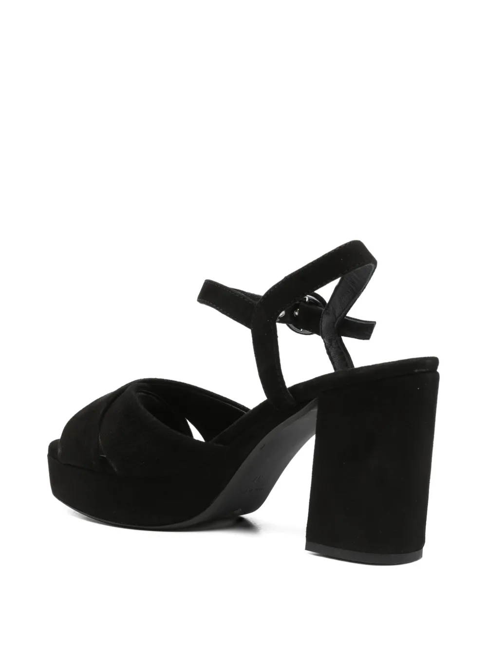 Julie Dee crossover-strap sandals Zwart