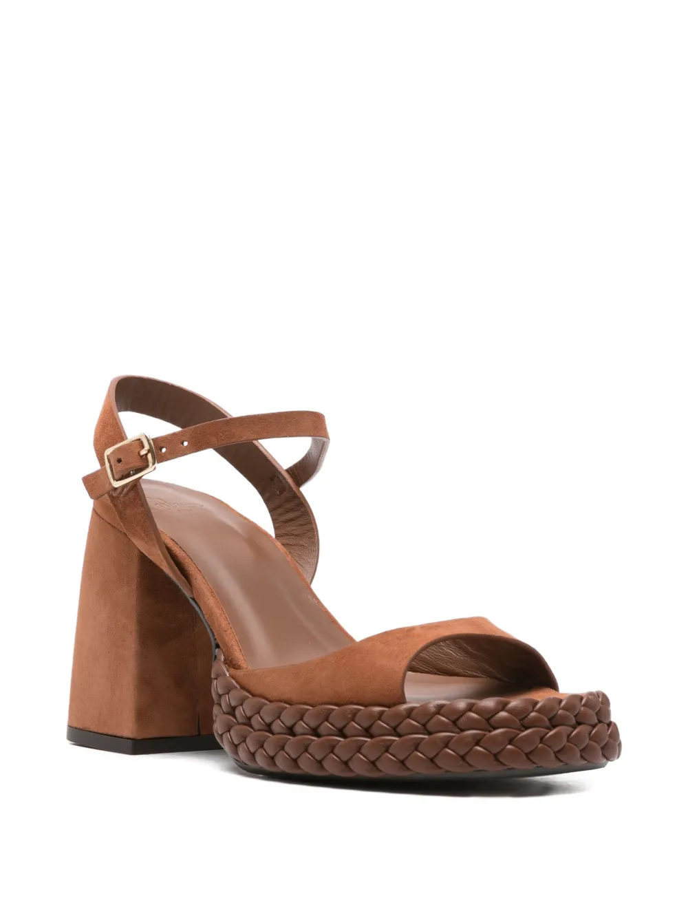 Castañer Sandalen met plateauzool Bruin