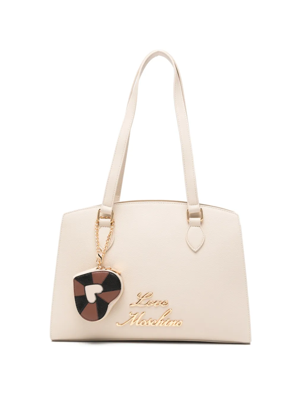 Love Moschino heart-charm tote bag - Toni neutri