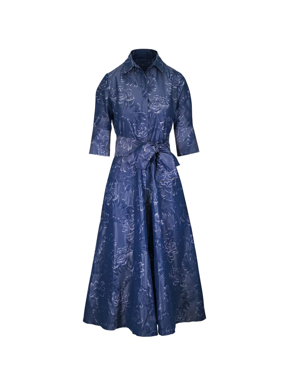 Sara Roka Floral-pattern Dress In Blue