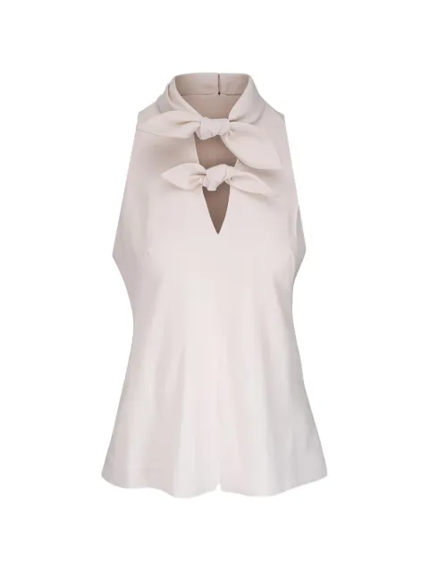 Lela Rose tie-detail blouse