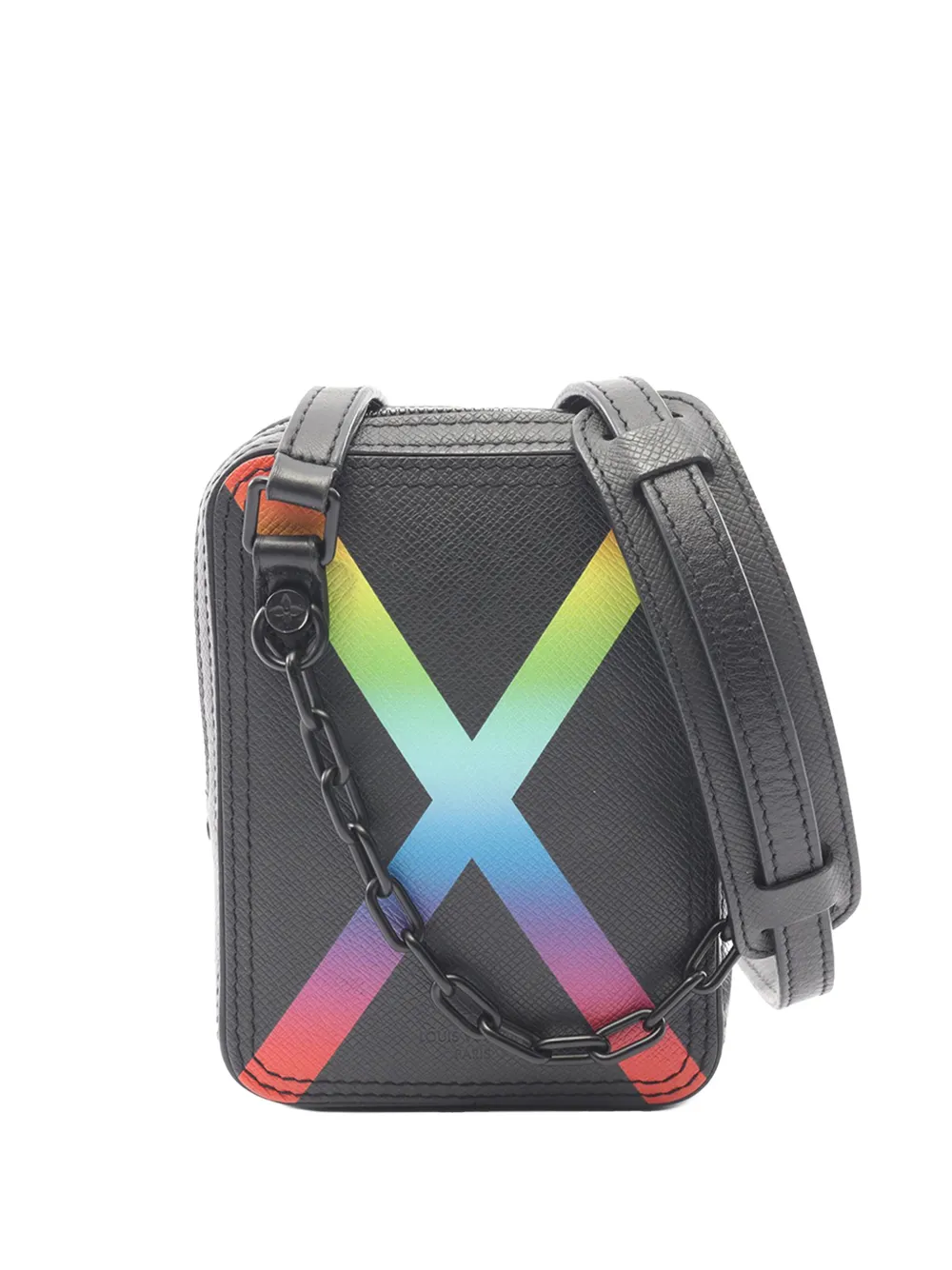 Louis Vuitton Pre-Owned 2017 Taiga Rainbow Danube crossbody bag - Nero