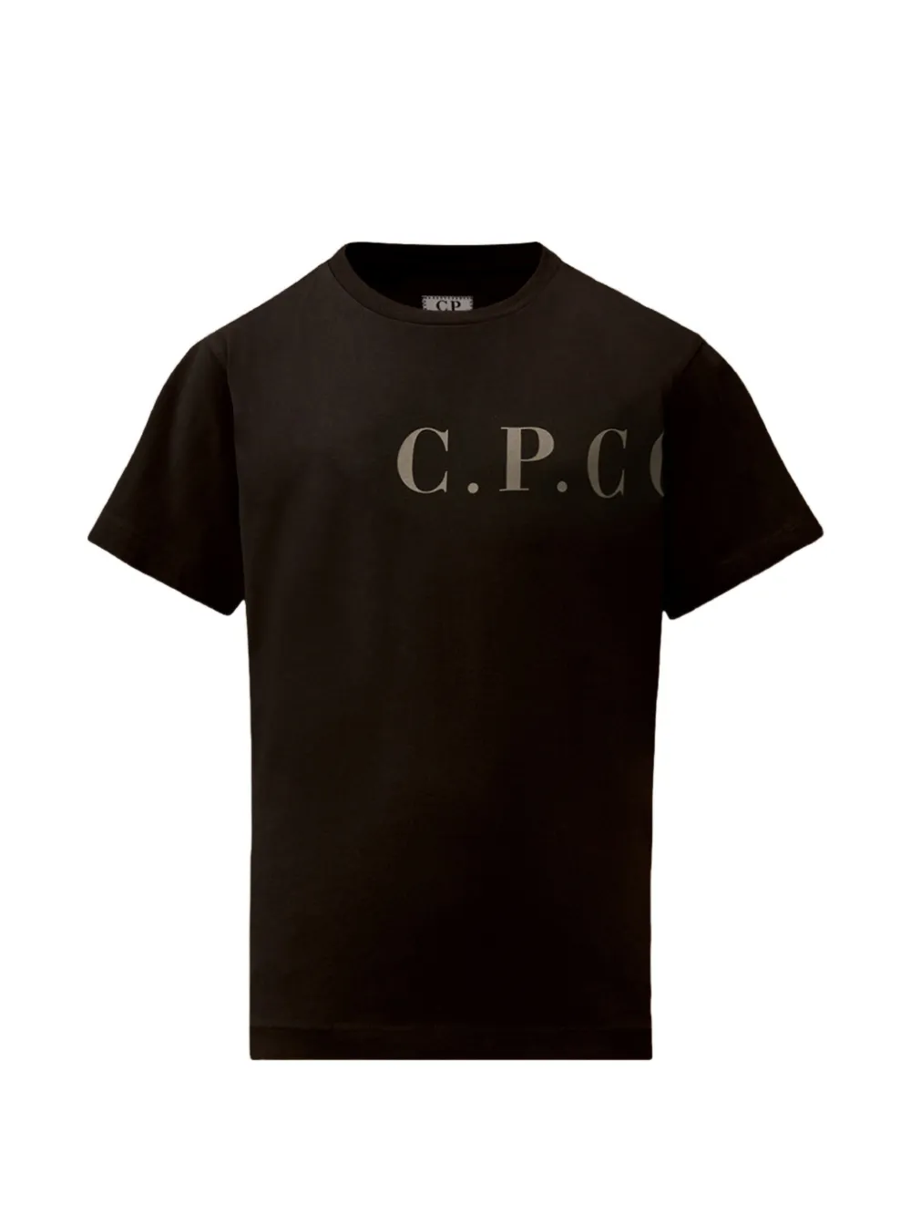 C.P. Company Kids 30/1 short-sleeve logo-print cotton T-shirt - Nero