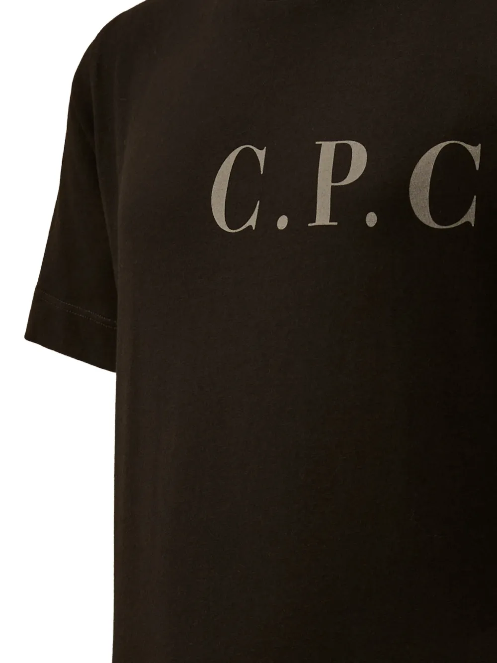 C.P. Company Kids 30 1 katoenen T-shirt met korte mouwen en logo-print Zwart
