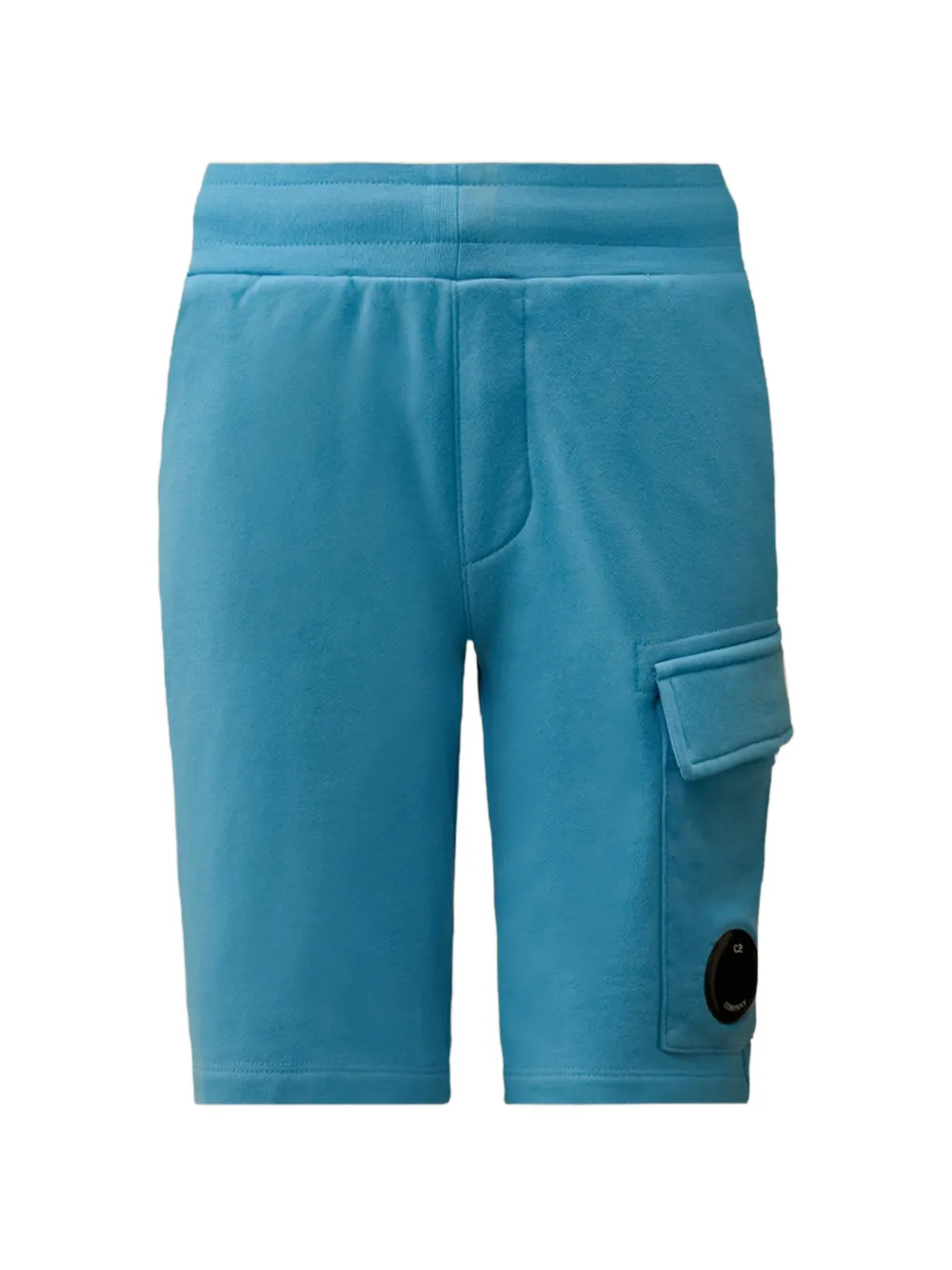 C.P. Company Kids Lens-detail cargo shorts - Blu
