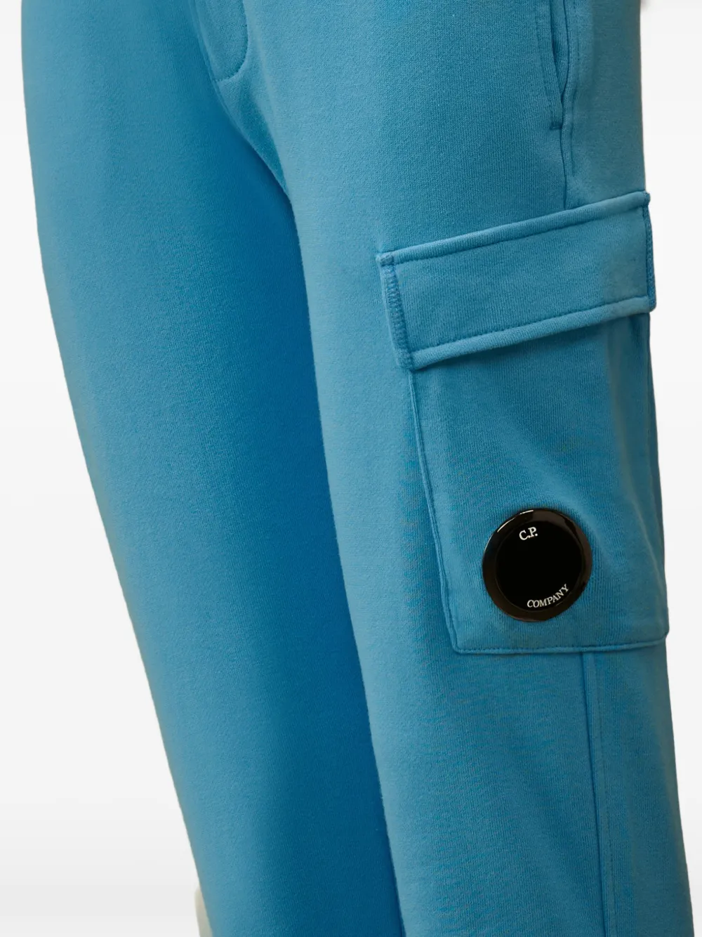 C.P. Company Kids Trainingsbroek met detail Blauw