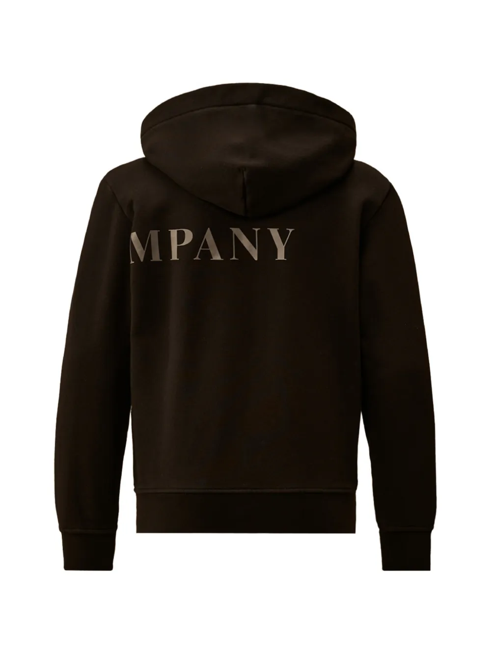 C.P. Company Kids Hoodie met logoprint en rits Zwart