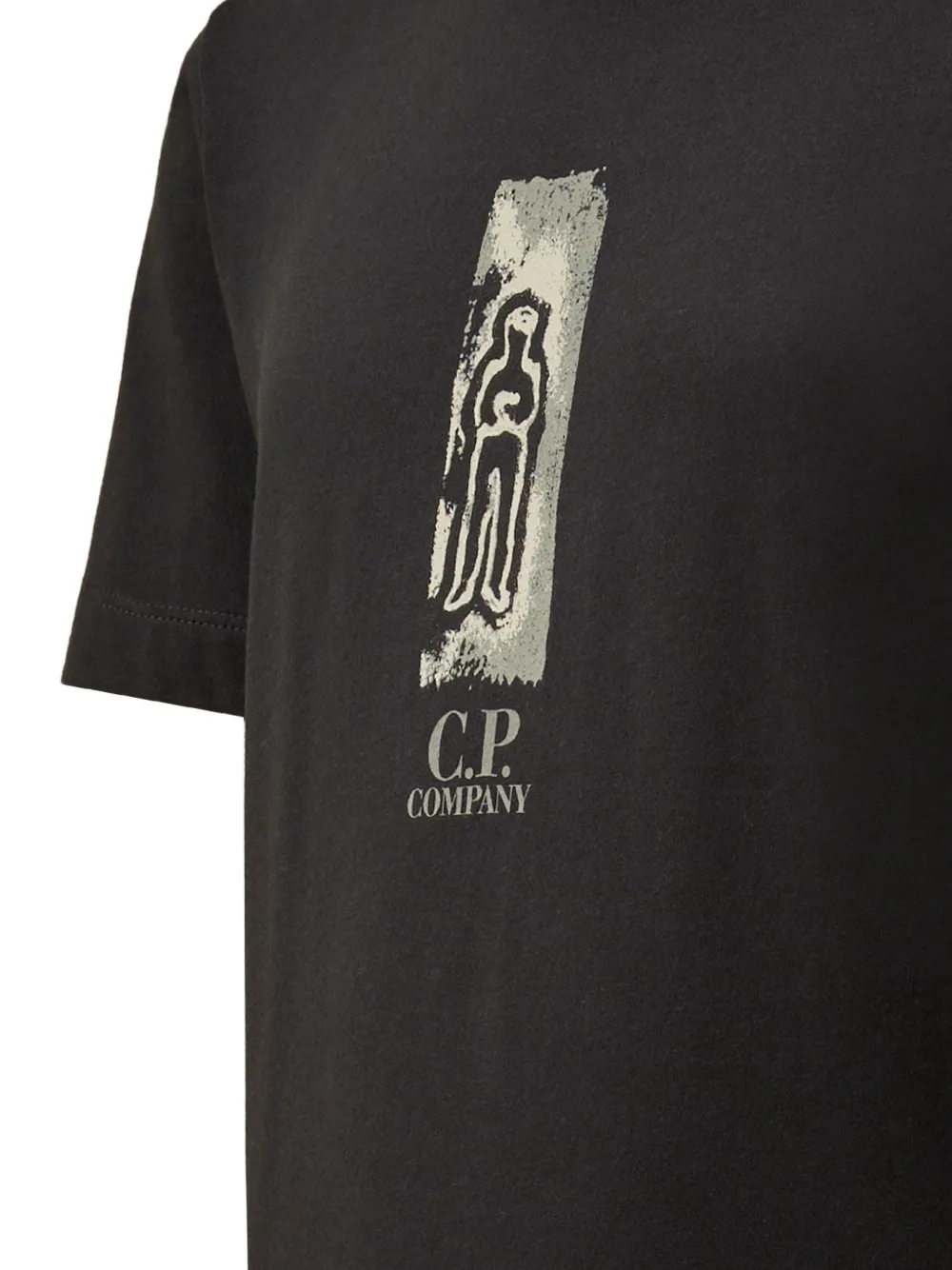 C.P. Company Kids T-shirt met grafische print Zwart