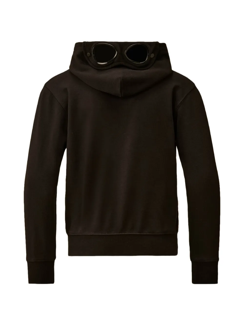 C.P. Company Kids Hoodie met logoprint en bril Zwart