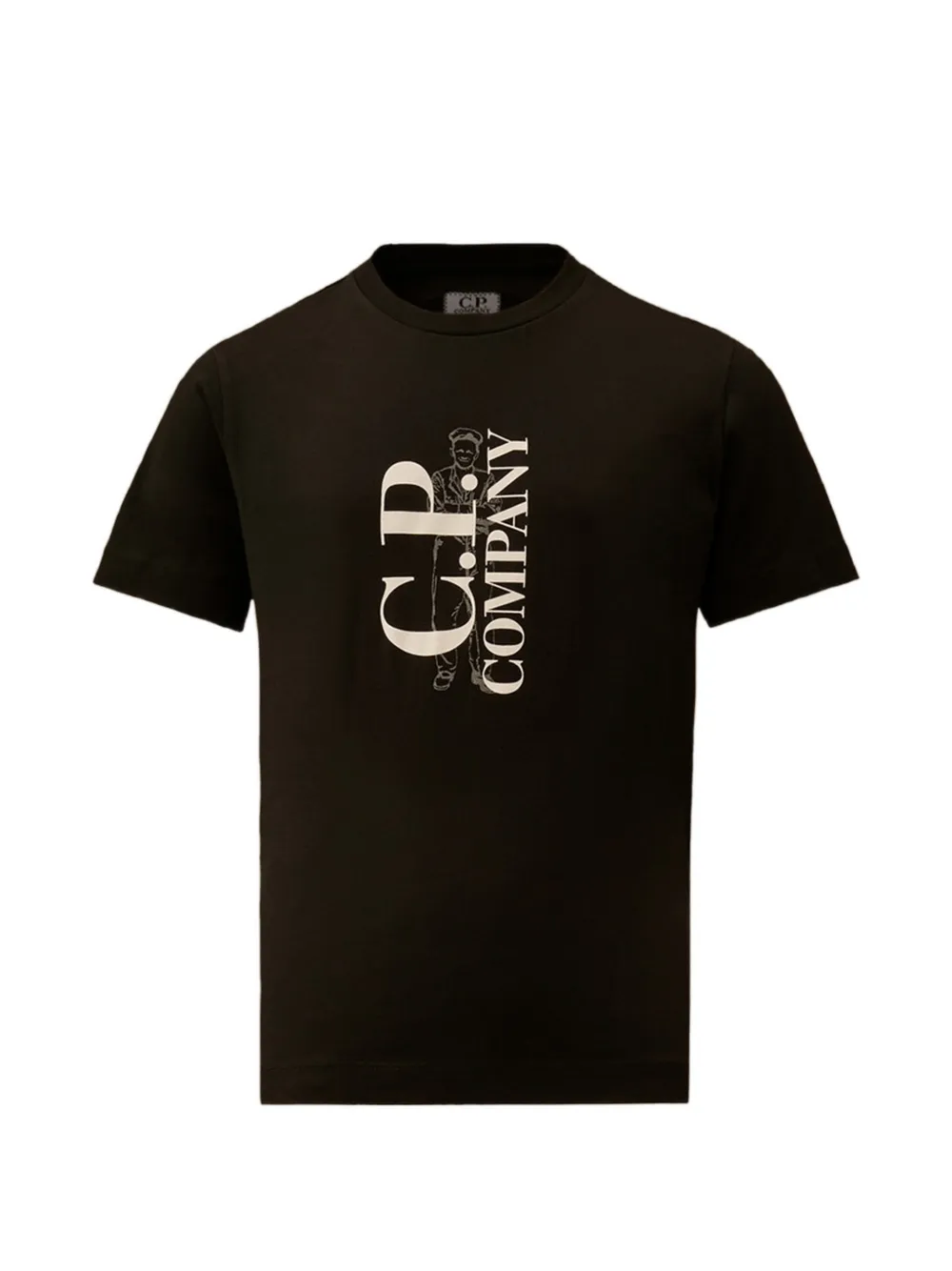 C.P. Company Kids logo-print T-shirt - Nero