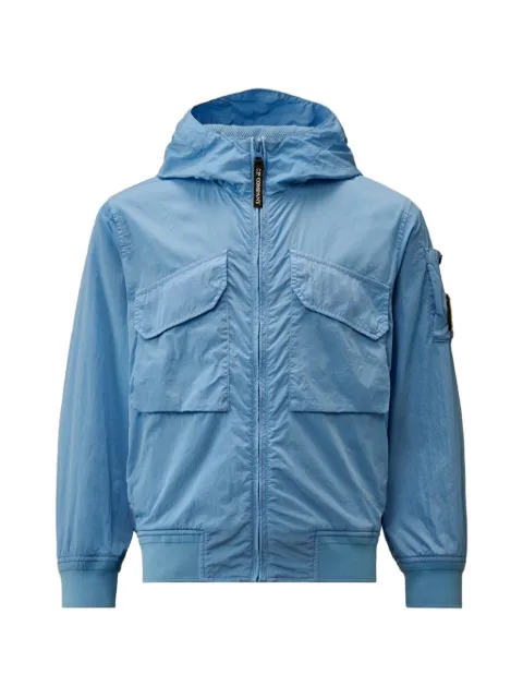 C.P. Company Kids lens-detail hooded jacket