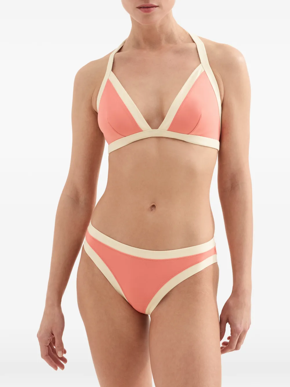 ERES Stapelia bandeau bikinitop met contrasterende afwerking Roze