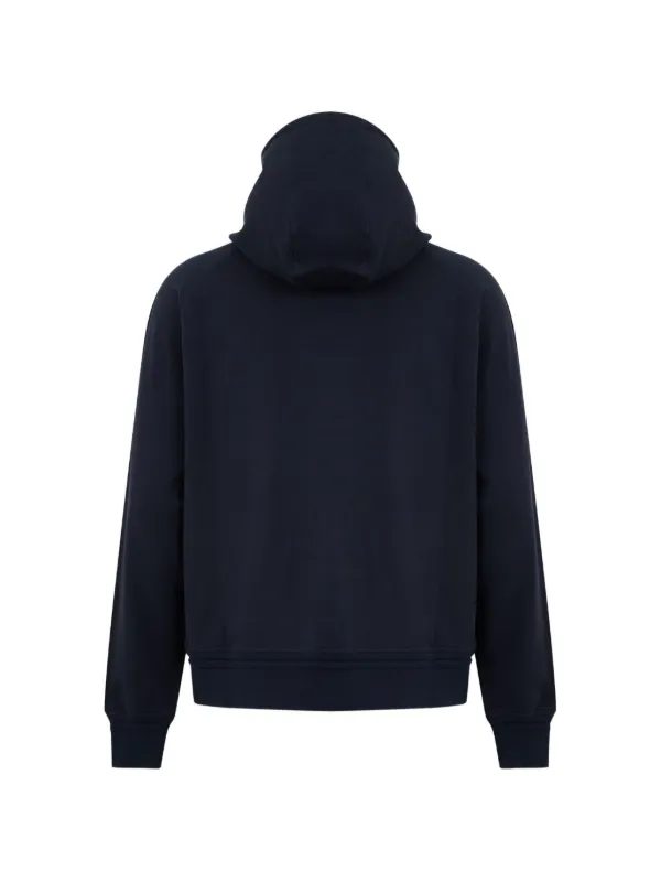 Zegna Zipped Hoodie | Blue | FARFETCH RO