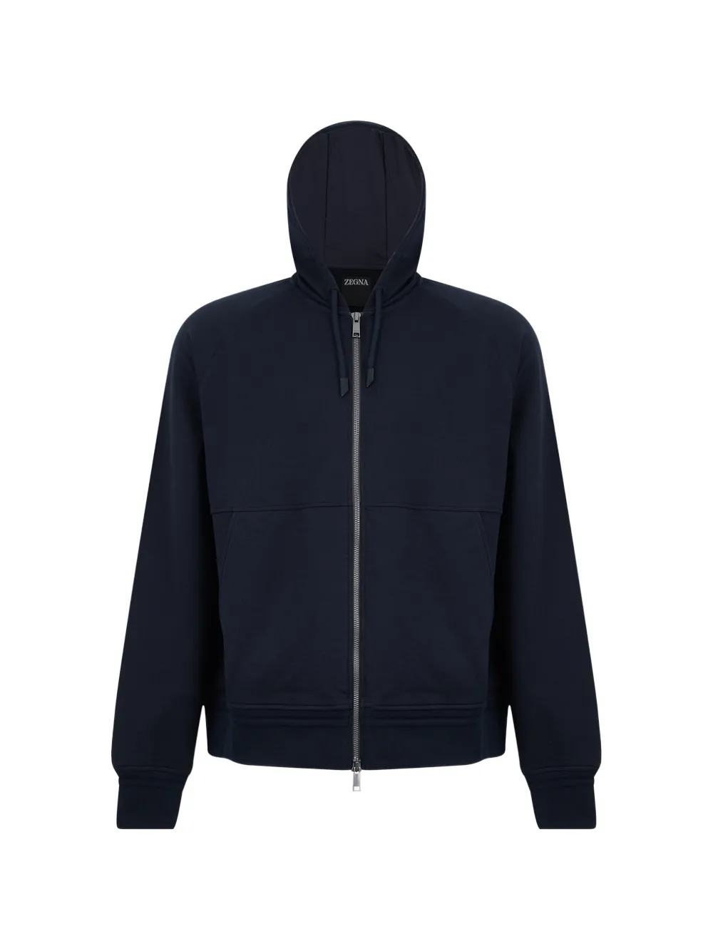 Zegna zipped hoodie - Blu