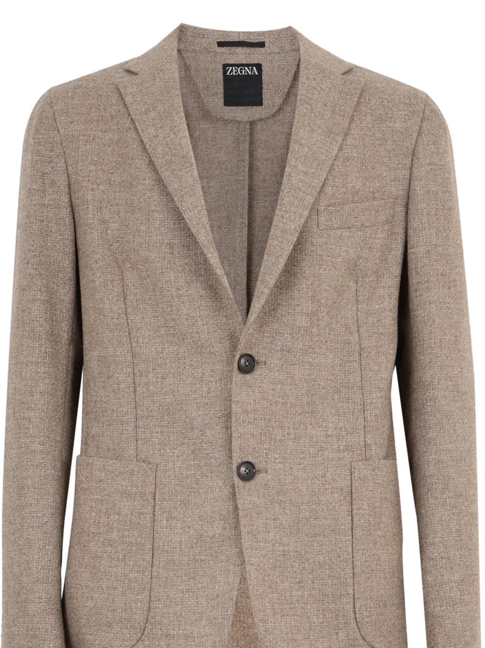 Zegna Blazer met dubbele rij knopen Bruin