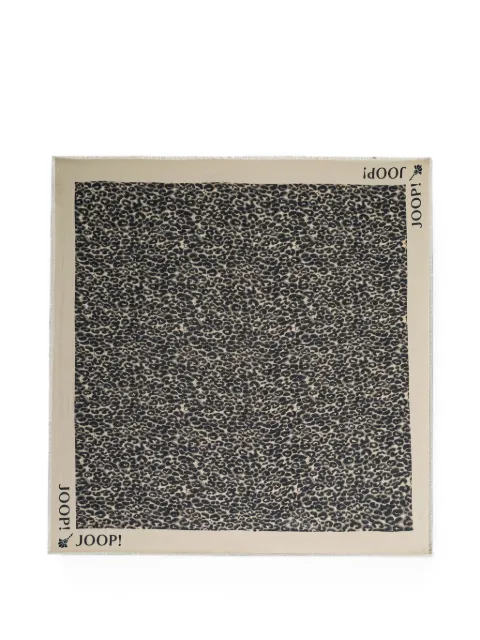Joop! Aira leopard fringed scarf
