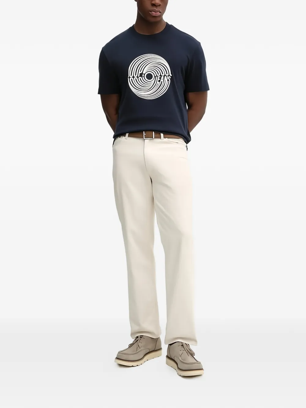 Joop! graphic print T-shirt Blauw