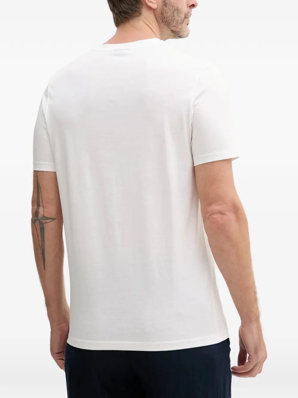 Joop! Cosmo T-shirt met geborduurd logo Wit