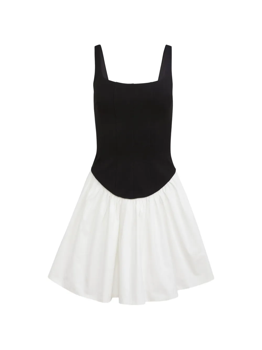 Toccin Felicie drop waist corset mini dress - Bianco