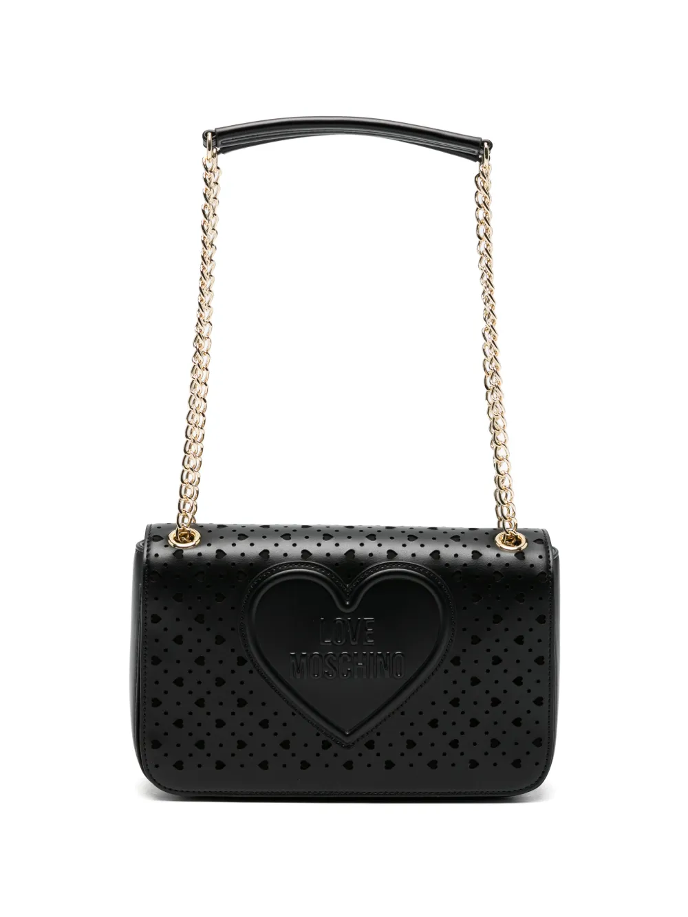 Love Moschino perforated cross body bag - Nero