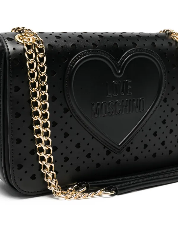 Love Moschino Perforated Cross Body Bag | Black | FARFETCH