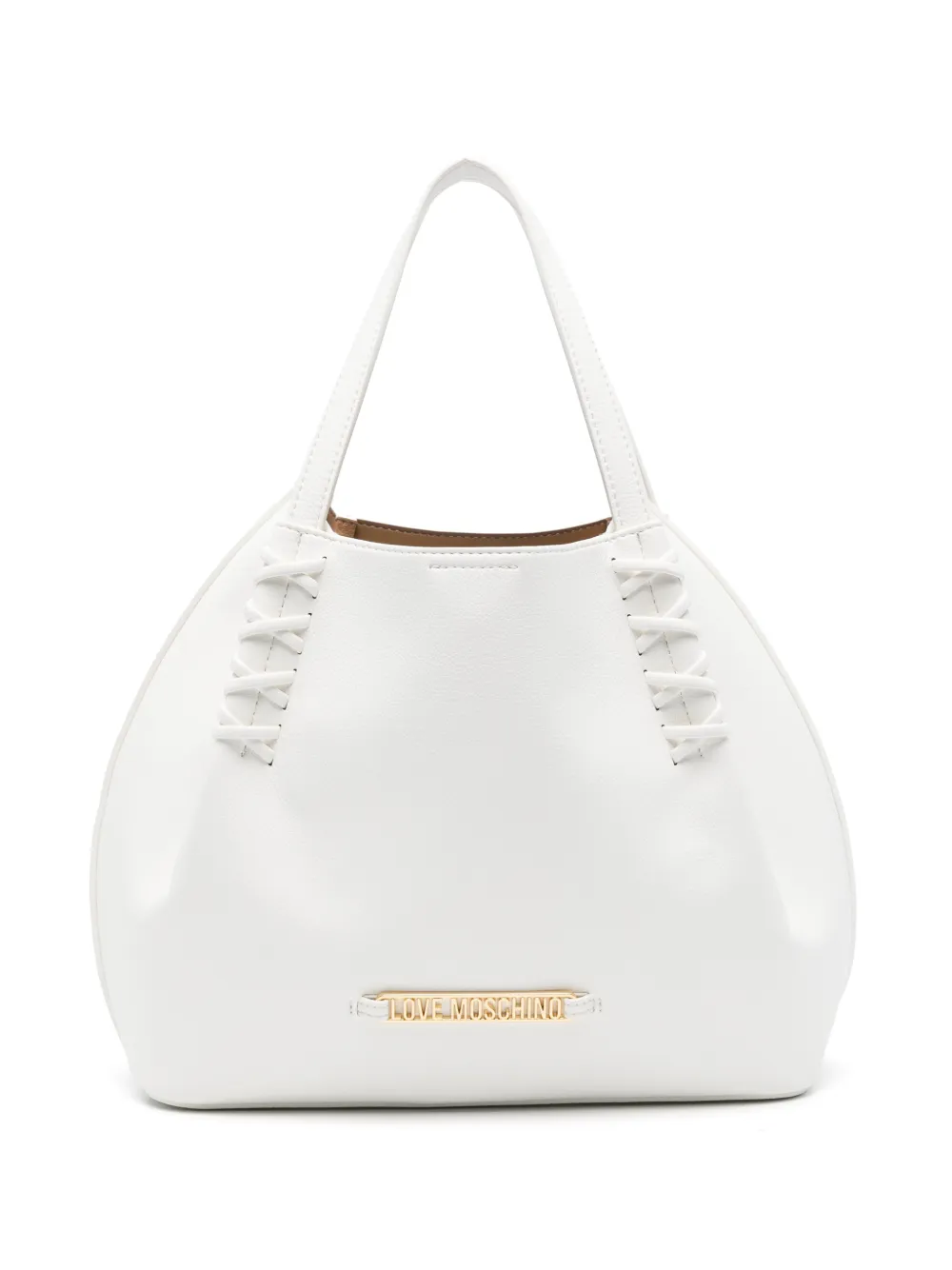 Love Moschino logo-detail tote bag - Bianco