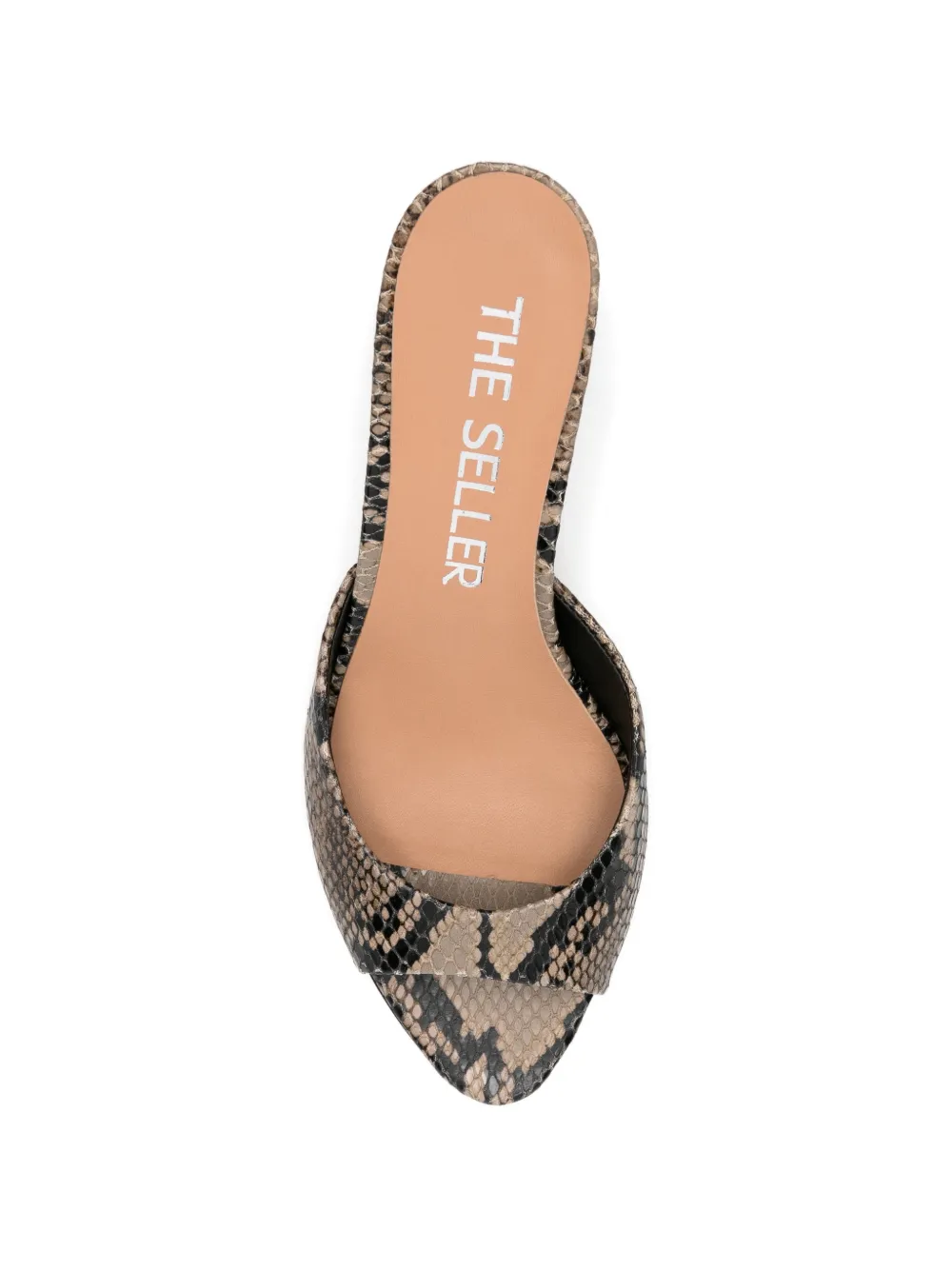 The Seller snake-pattern sandals Beige
