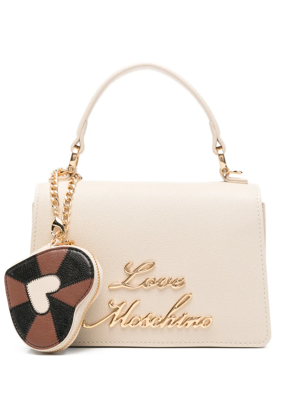 Love Moschino heart-charm tote bag - Toni neutri
