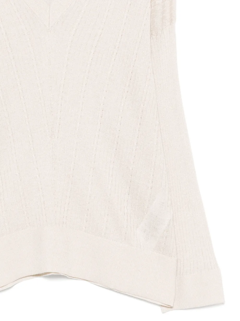 LIU JO Trui met V-hals en lange mouwen Beige