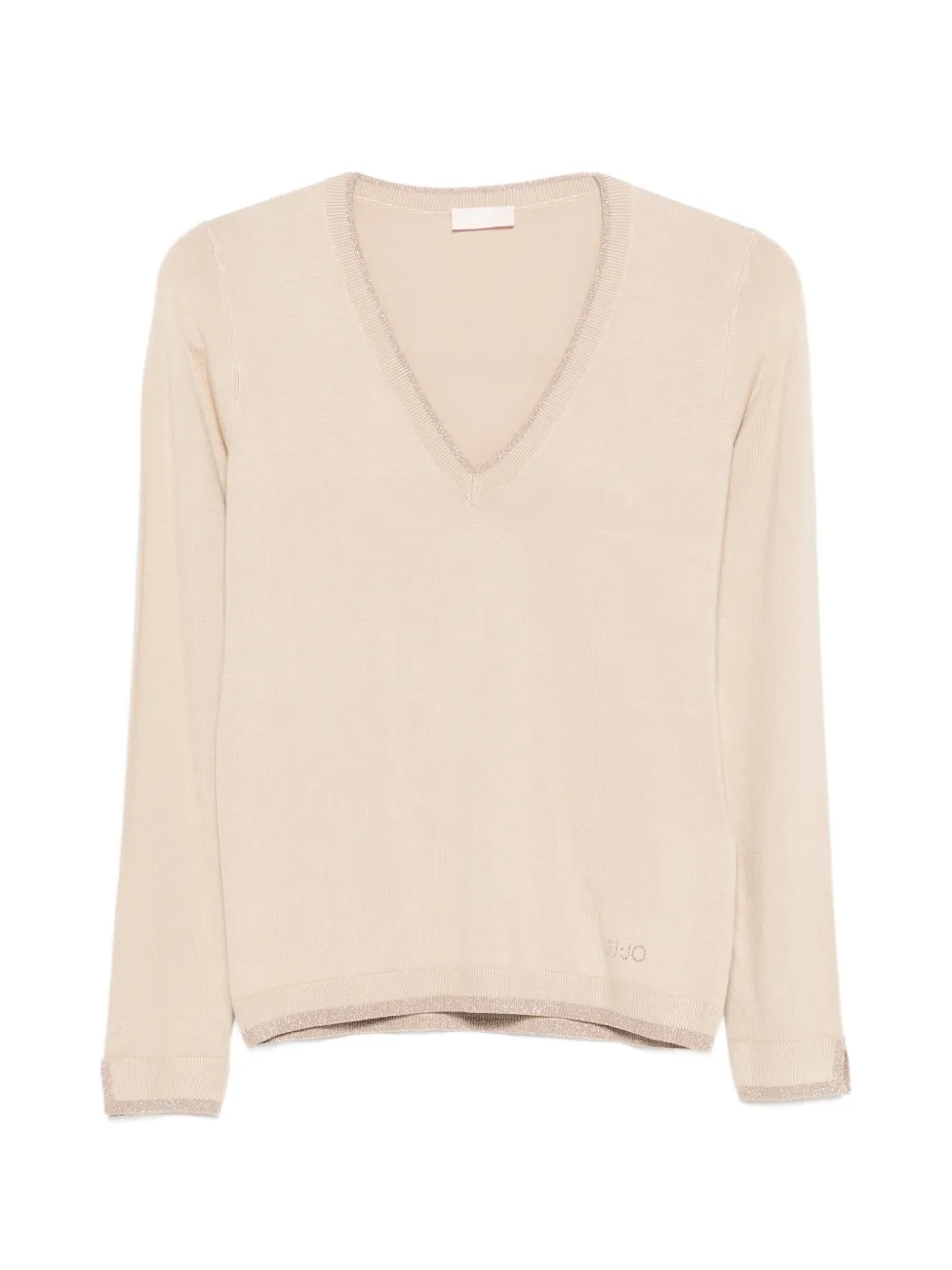 LIU JO Pullover mit V-Ausschnitt - Nude